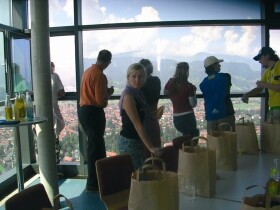 Wärmeraum im Schanzenturm der Erdinger Arena Wärmeraum im Schanzenturm der Erdinger Arena